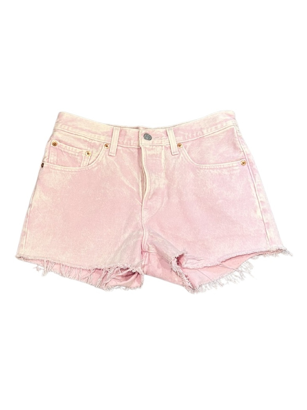 Levi’s 501 High Waist Denim Shorts | Pink | Size 27